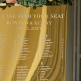 Mirror Gold Acrylic Seating Chart